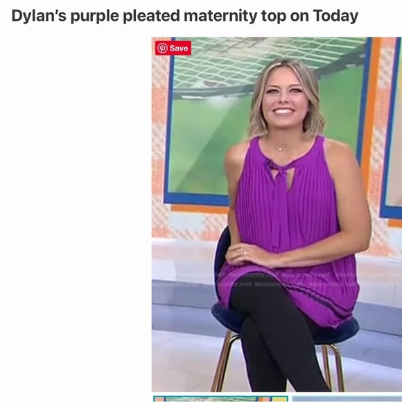 Rosie Pope Darcy maternity pleated sleeveless blouse XL - Picture 2 of 5